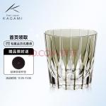 KAGAMI 日本进口万华镜星芒杯切子水晶玻璃手工艺品威士忌酒杯手作礼物礼品