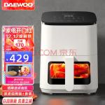 大宇（DAEWOO） 小食光空气炸锅3.5L 家用多功能无油可视化 微蒸汽嫩烤全自动微电脑触控保温解冻 K10